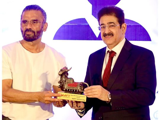 Actor Suniel Shetty Adds Muscles To AAFT’s Education Mission