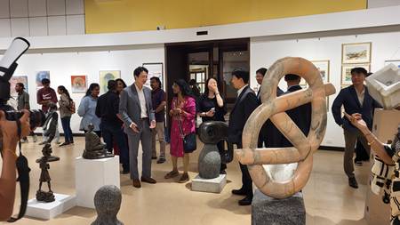 METAL CANVAS STONE An Art Exhibition By 4 Renowned Artists In Jehangir Art Gallery